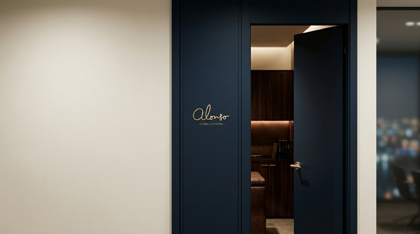 Private entrance to Alonso Global Advisors' South Miami office